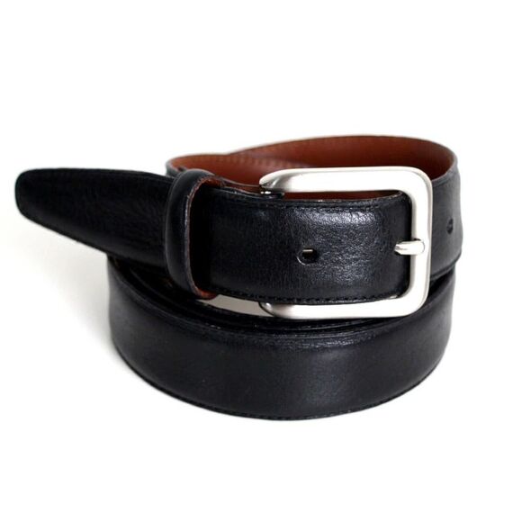 Men's Wearhouse BLACK GENUINE LEATHER 1 1/8"Wd CASUAL DRESS MEN'S BELT 40 (G79 - Picture 6 of 14